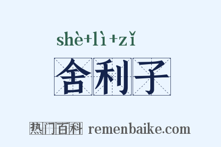 舍利子是什么意思的图片